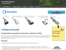 Tablet Screenshot of o2showerheads.com